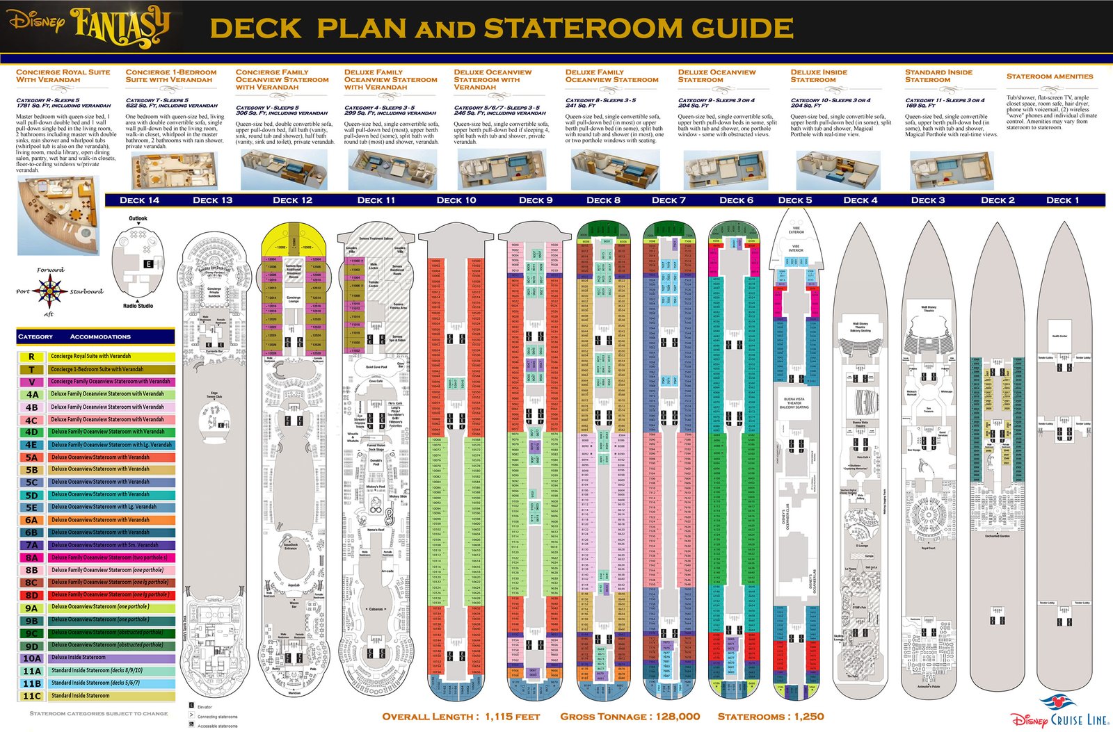 Disney Cruise Ship Deck Plans Cruise Gallery