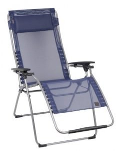Lafuma Futura XL Zero Gravity Chair, Grey Steel Frame, Océan
