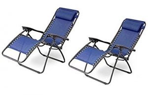 Outsunny Zero Gravity Recliner Lounge Patio Pool Chair