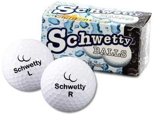 Pair of Schwetty White Balls Golf Balls