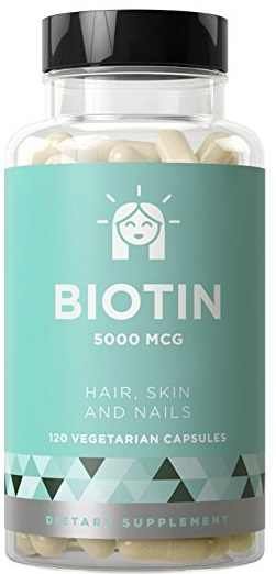 BIOTIN 5000 mcg - Healthier Hair Growth, Stronger Nails, Glowing Skin