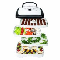 NESCO FD-80A, Square-Shaped Dehydrator, White Speckled