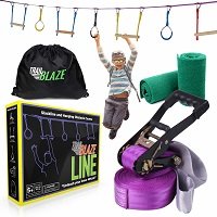 Ninja Warrior Hanging Obstacle Course for Kids