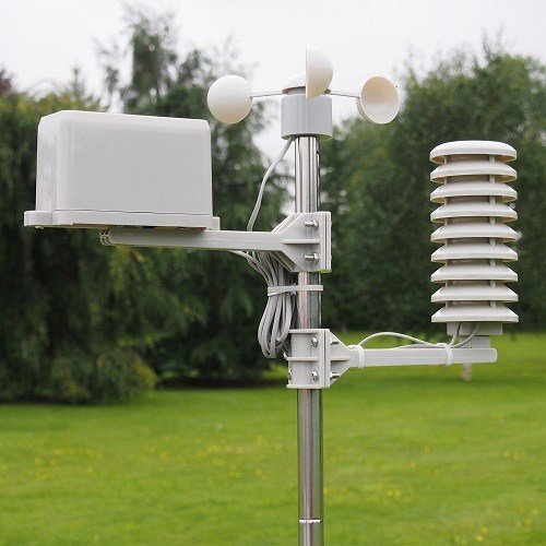 Weather station in the field